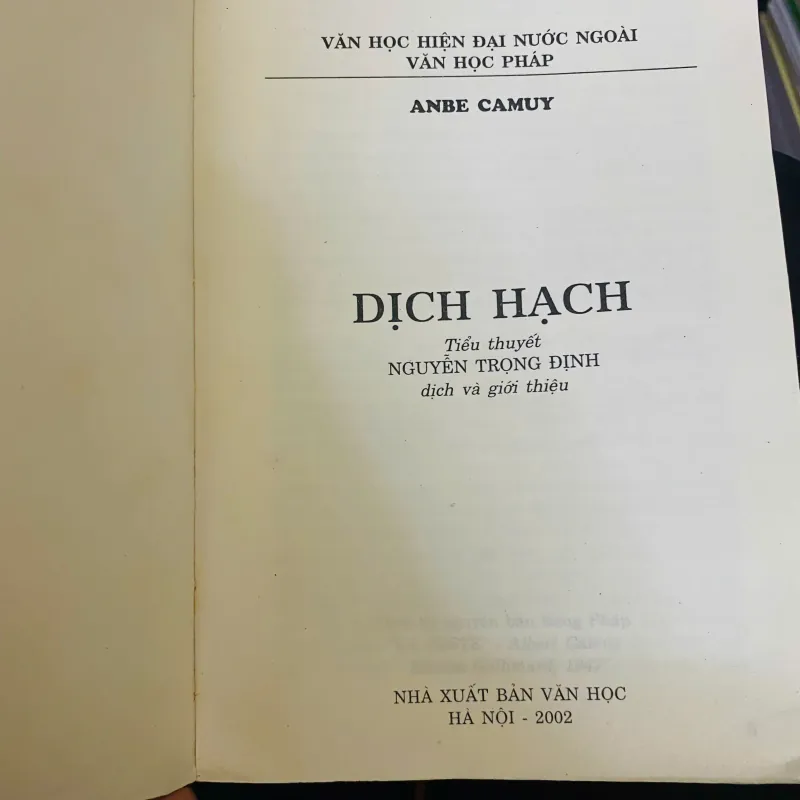 Albert Camus – Dịch Hạch 1013676