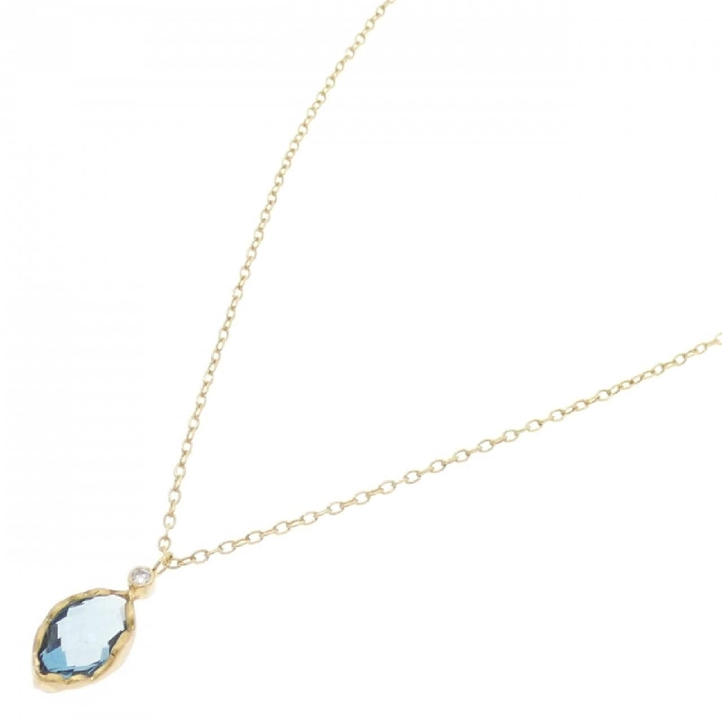 K18YG Blue Topaz Necklace - Hàng hiệu Authentic 862799