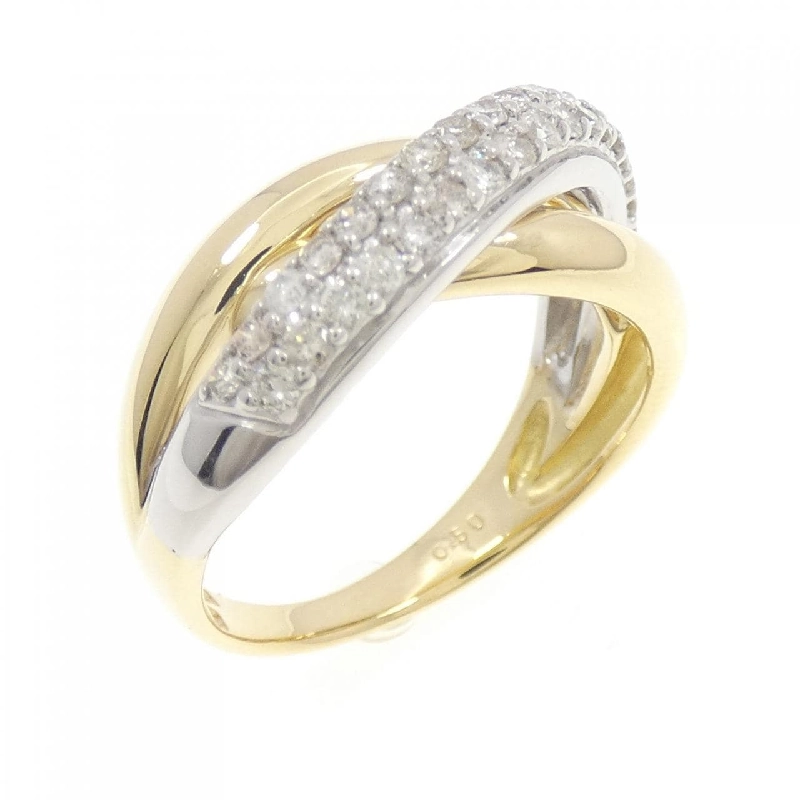 Nhẫn kim cương K18YG/K18WG 0.50CT 671790