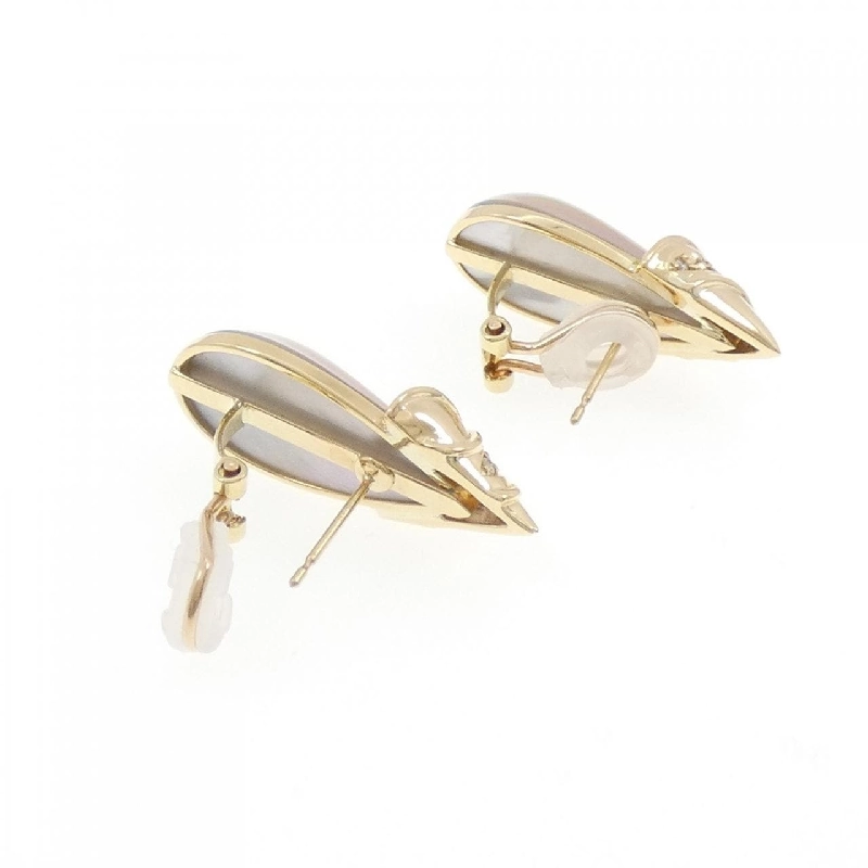 K18YG Mabe Pearl Earrings - Hàng hiệu Chính hãng 869566