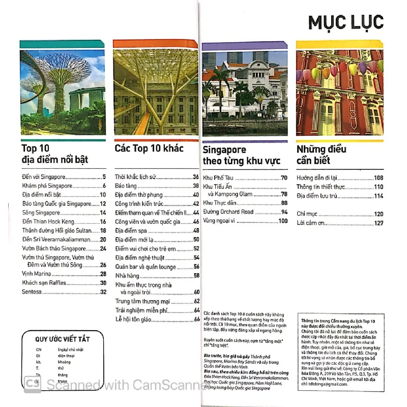 Cẩm Nang Du Lịch - Top 10 Singapore - DK 689986