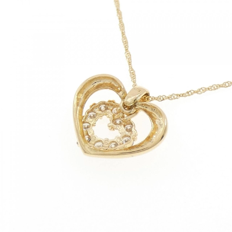 K18YG Dây chuyền kim cương hình trái tim 0.30CT - Hàng hiệu Chính hãng 861028