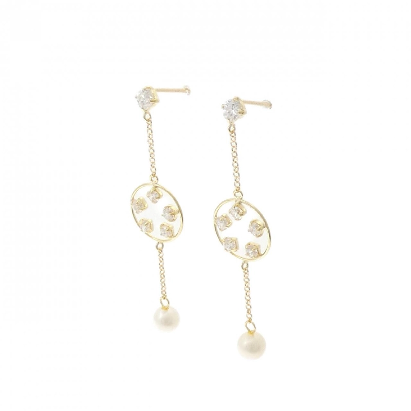 K18YG Bông tai ngọc trai nước ngọt 4.3mm - Hàng hiệu Chính hãng 870344