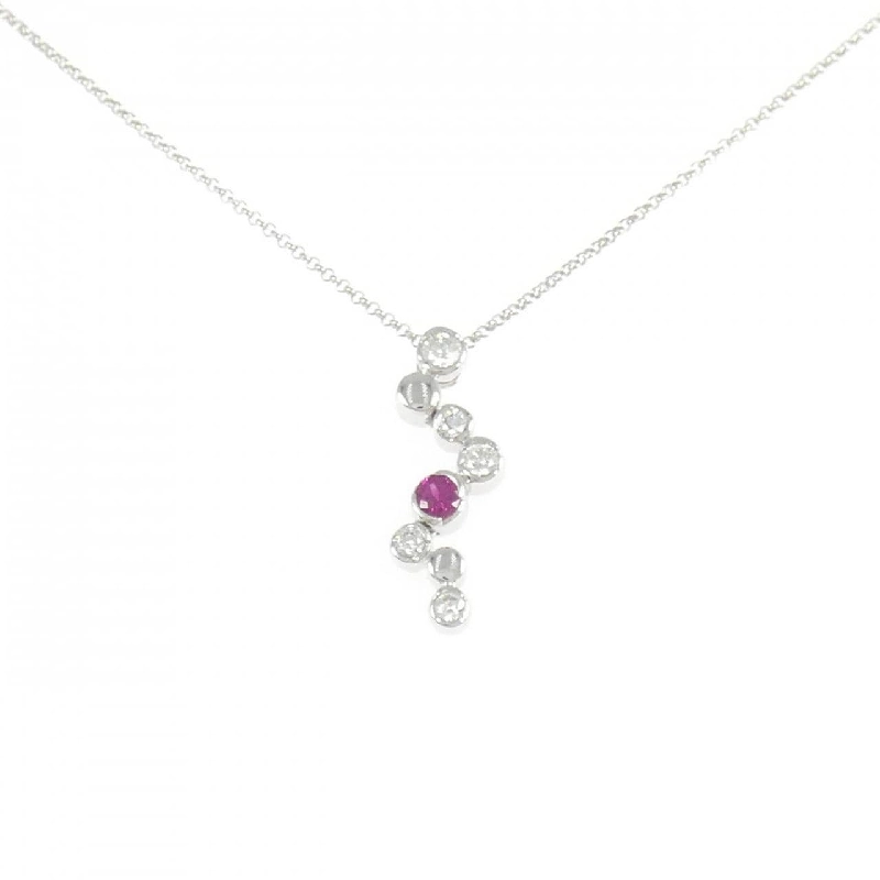 K18WG Dây chuyền Ruby 0.15CT - Hàng hiệu Chính hãng 856706