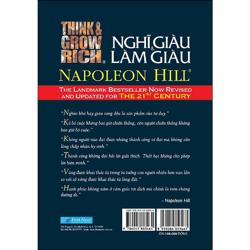 Nghĩ Giàu Và Làm Giàu (Khổ Nhỏ) - Napoleon Hill 27878