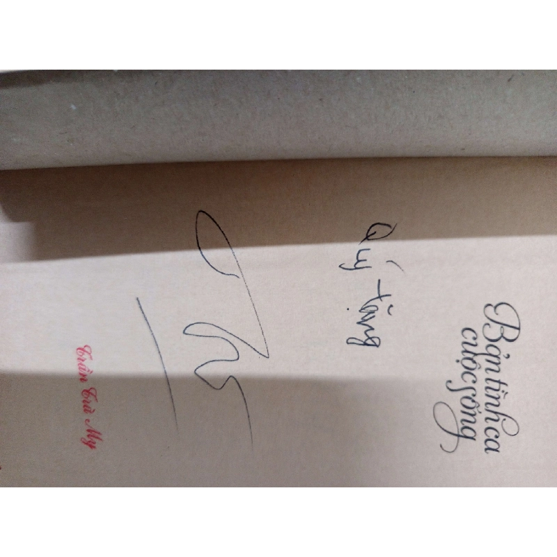 Bản Tình Ca Cuộc Sống - Trần Trà My - có chữ ký tác giả VĂN HỌC RUBO2809 919822