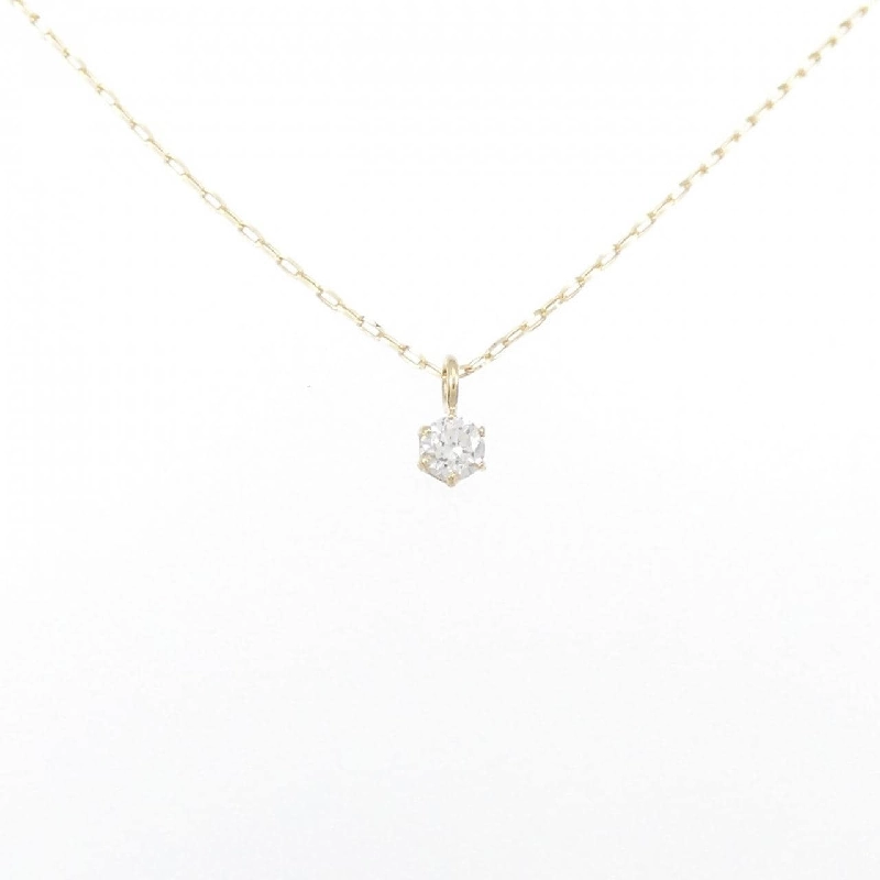 K18YG Solitaire Dây chuyền kim cương 0.05CT - Hàng hiệu Chính hãng 863669