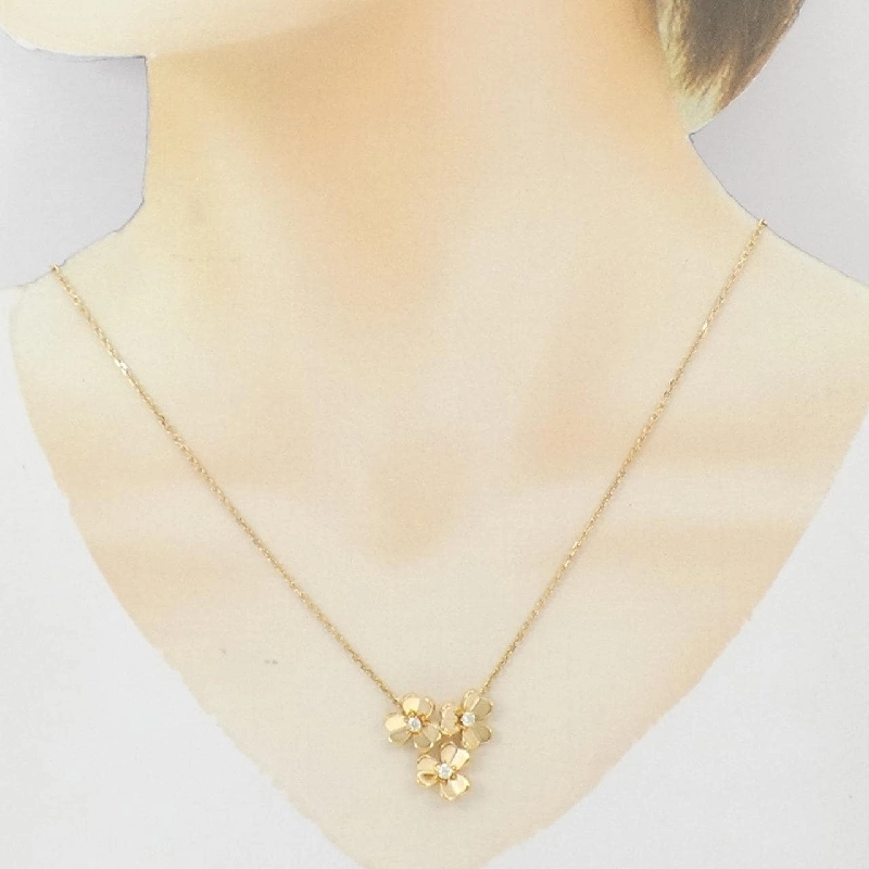 Vòng cổ mini 3 hoa Frivole Van Cleef & Arpels - Hàng hiệu Authentic 840621