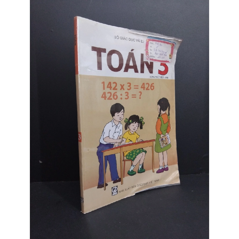 Toán 3 mới song ngữ Việt - Anh mới ố rách bìa mới ố bẩn rách nhẹ bìa 2015 HCM2811 GIÁO KHOA Oreka-Blogmeo 331774