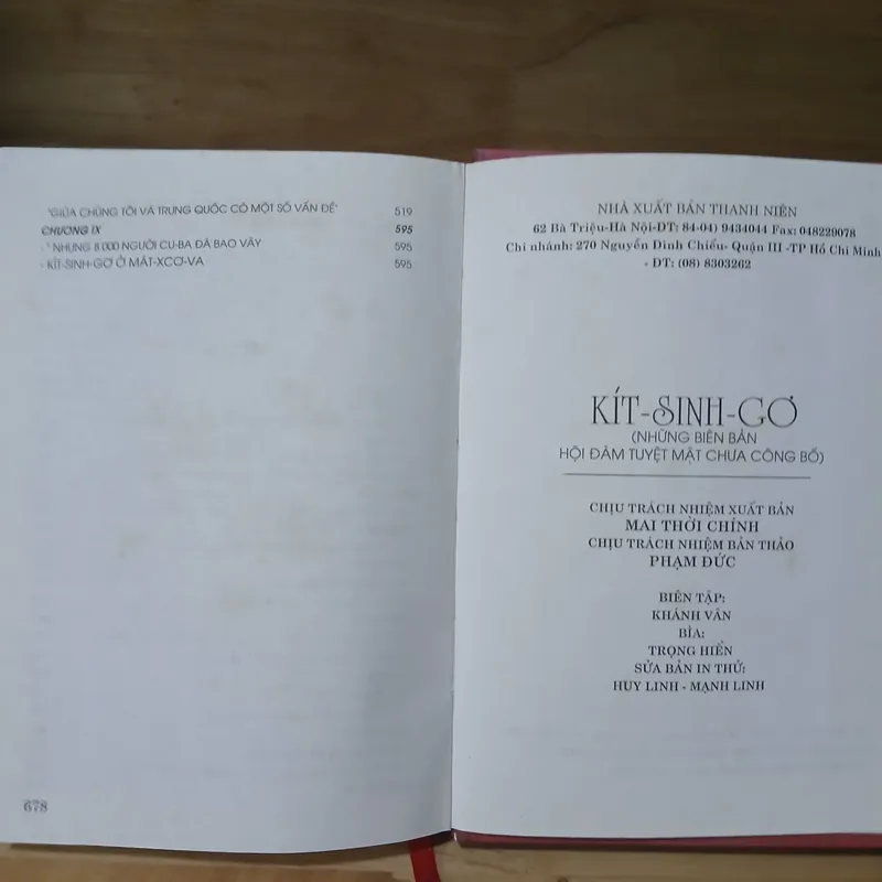 KIT-SINH-GƠ Những Biên Bản Hội Đàm Tuyệt Mật Chưa Công Bố - William. Bel 714504