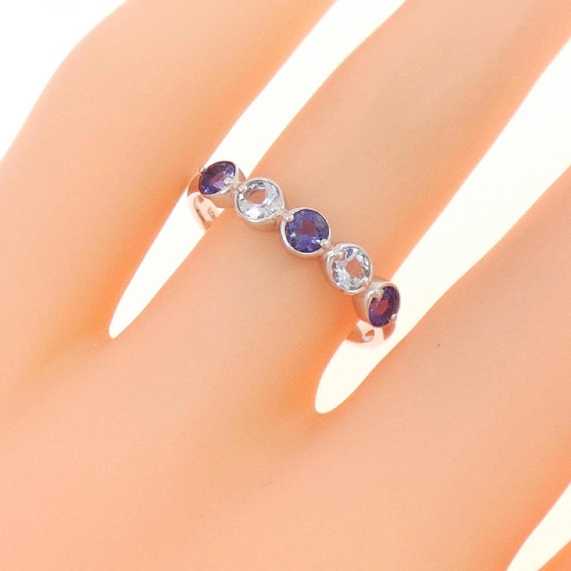 Nhẫn Aquamarine K10WG 673277