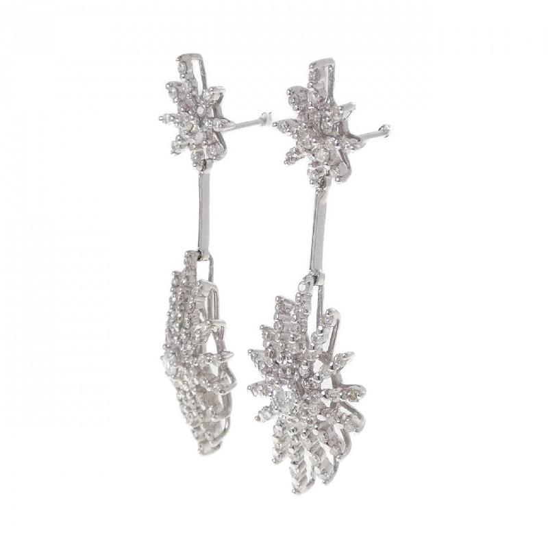 K18WG/K14WG Bông tai kim cương 1.10CT - Hàng hiệu Chính hãng 869273