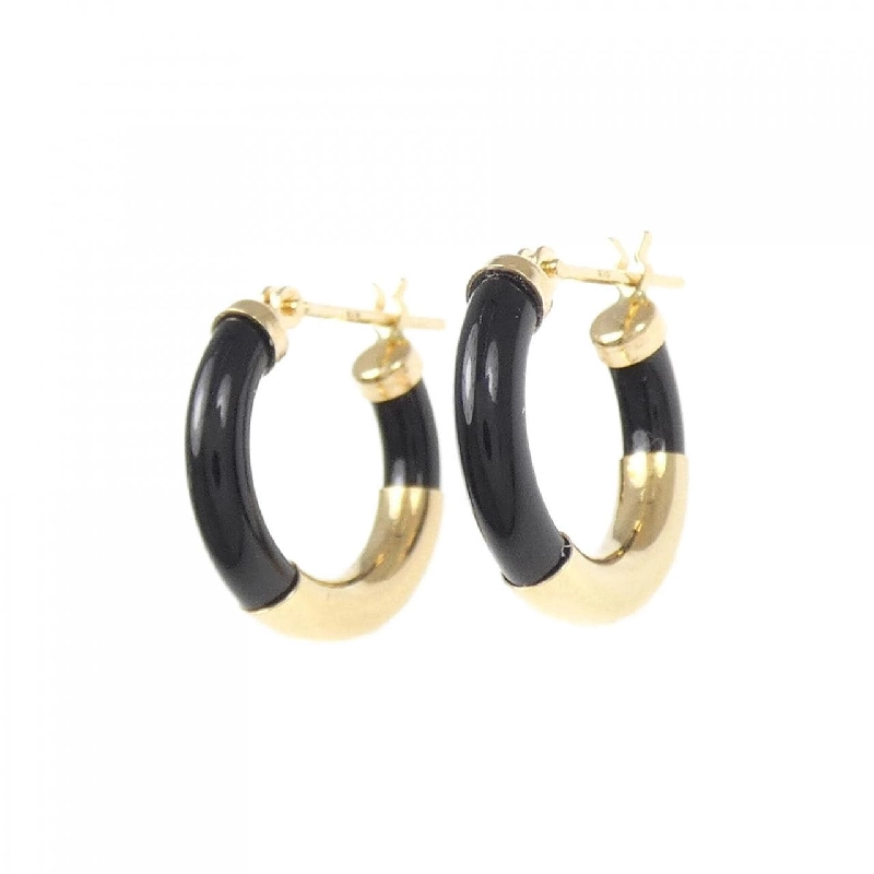 K18YG Onyx Bông tai - Hàng hiệu Chính hãng 867219