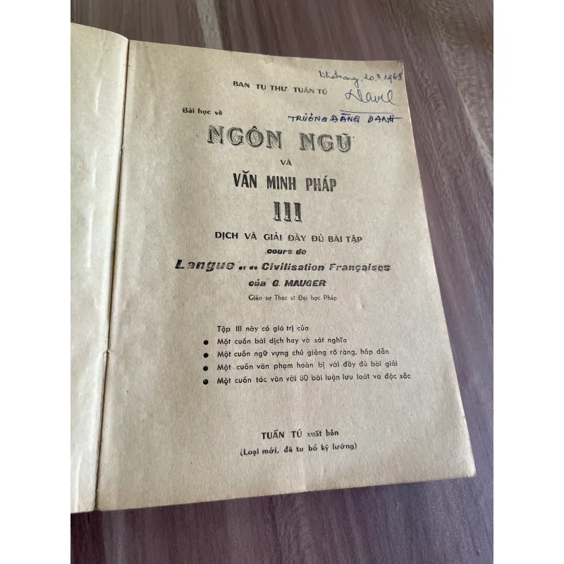 Ngôn ngữ  và văn minh Pháp - quyển 3 626437