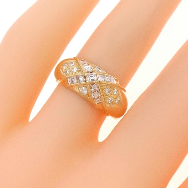 Nhẫn kim cương K18YG 0.45CT 672998