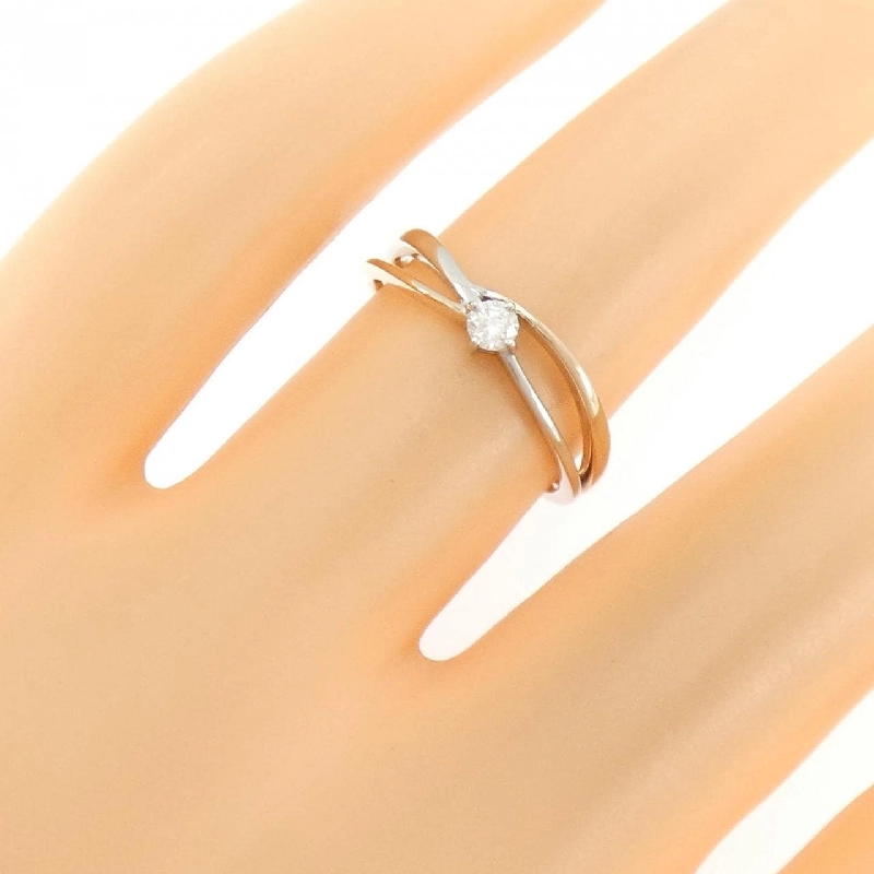 Nhẫn kim cương K18PG/K18WG - Hàng hiệu Authentic 852557