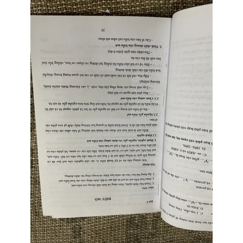 Mô học DÙNG CHO ĐỐI TƯỢNG CỬ NHÂN ĐIỀU DƯỠNG; khổ lớn  1029877