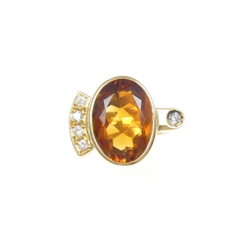 Nhẫn Citrine K18YG - Hàng hiệu Chính hãng 852537