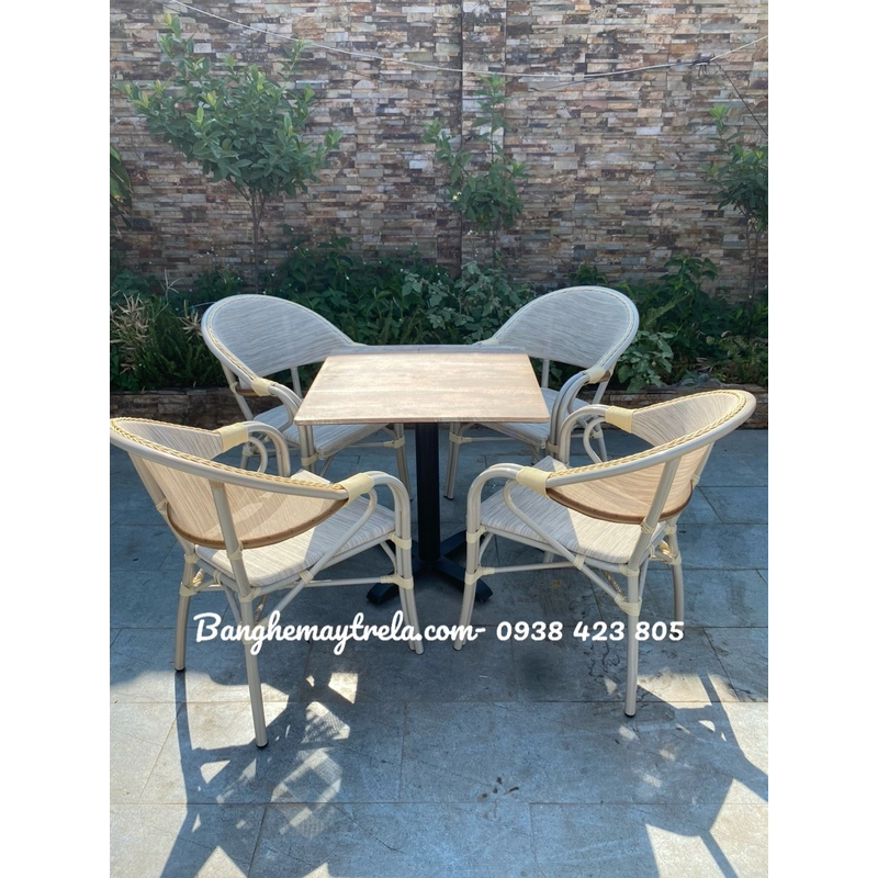 Ghế giả mây khung nhôm 508888