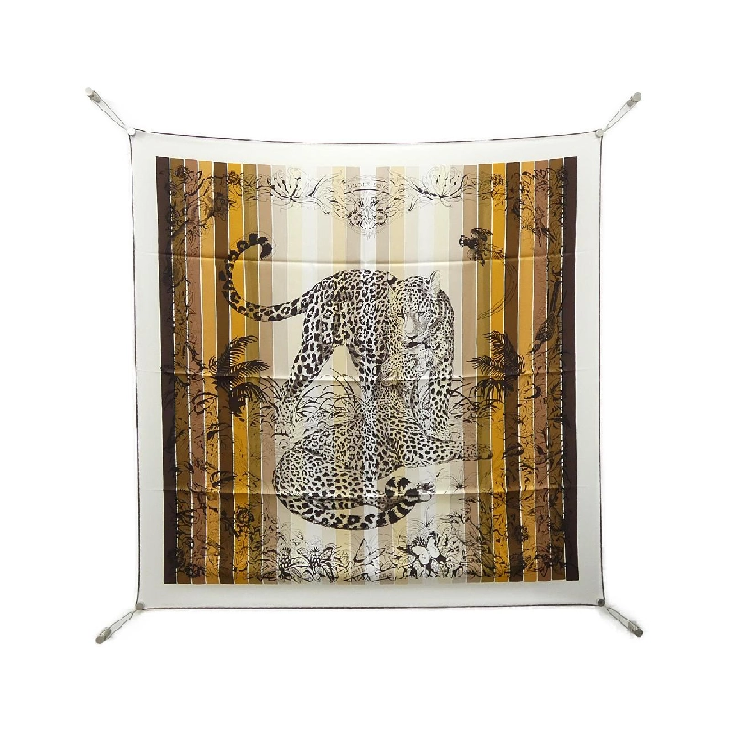 Khăn lụa JUNGLE LOVE RAINBOW của Hermès 623602