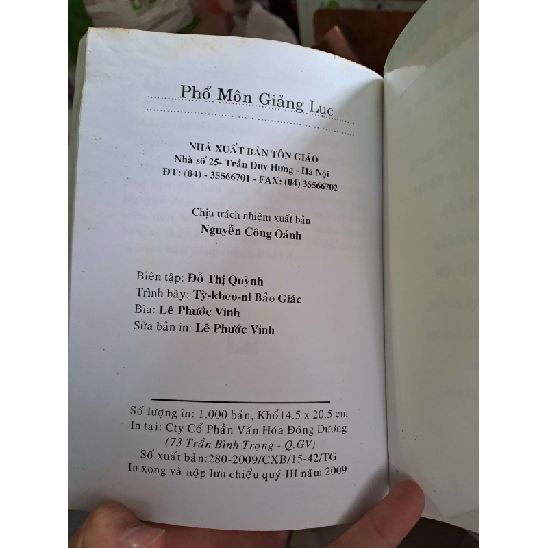 Phổ môn giảng lục TÂM LINH - TÔN GIÁO - THIỀN HCM1008 920140