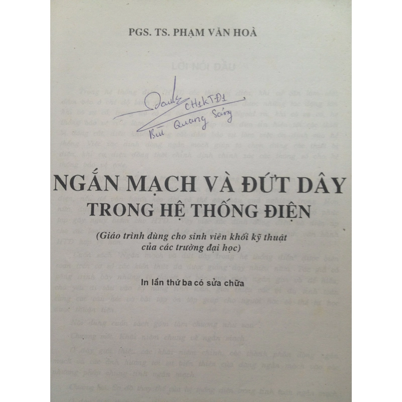 NGẮN MẠCH VÀ ĐỨT DÂY TRONG HỆ THỐNG ĐIỆN 478959