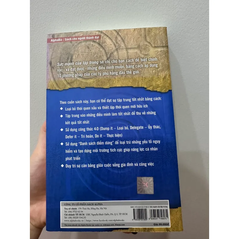 Sách sức mạnh của Tập trung - Jack Canfield, Mark Victor Hansen, Les Hewitt mới 90% 1022207