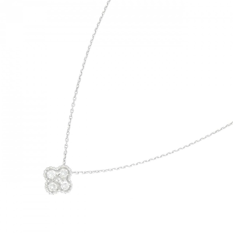 K18WG Hoa Kim Cương Dây Chuyền - Hàng hiệu Chính hãng 860217