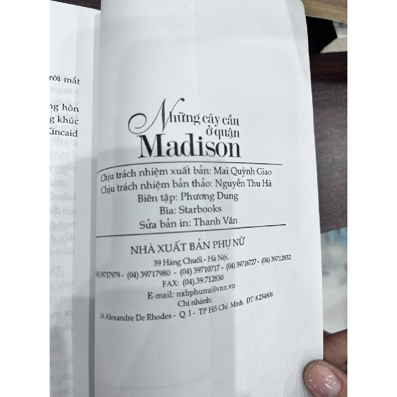 Những Cây Cầu ở Quận Madison - Robert James Waller 934254