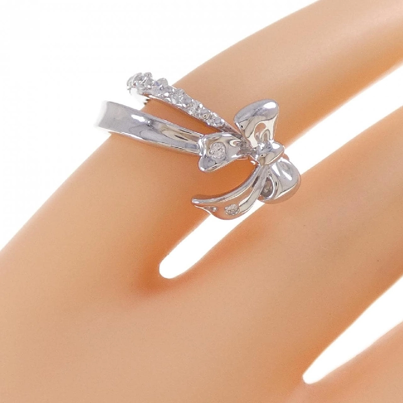 Nhẫn hồng ngọc kim cương K18WG 669597