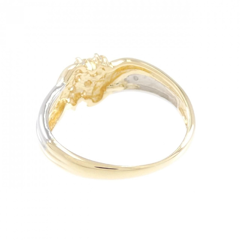 Nhẫn kim cương K18YG/PT900 0.15CT 672074