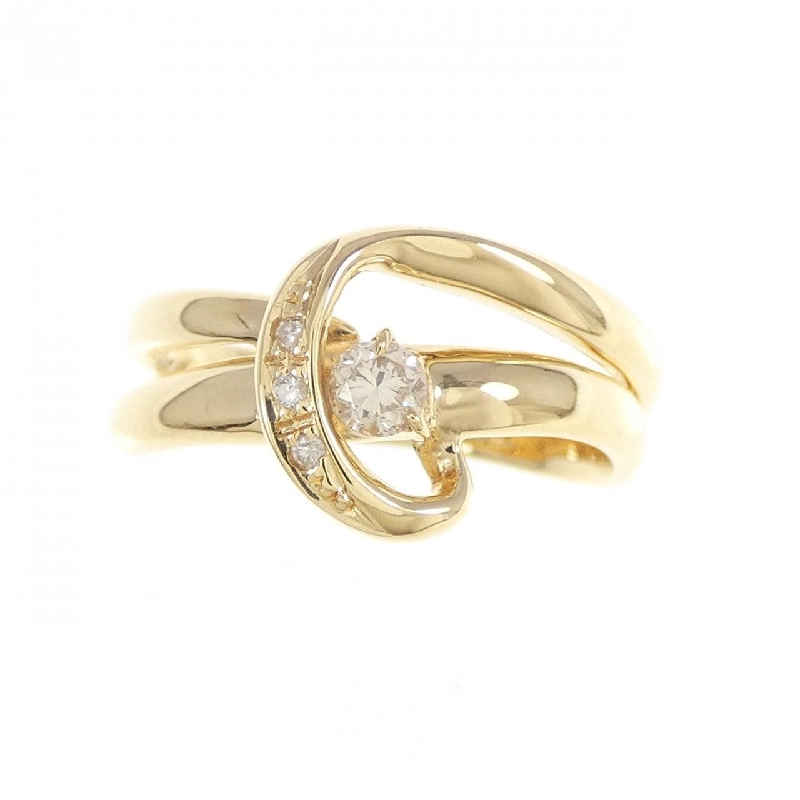 Nhẫn kim cương K18YG 0.12CT 670886