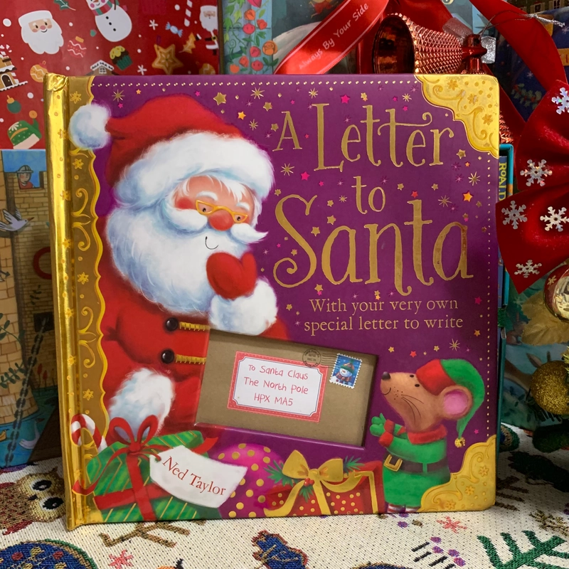 Sách tranh A Letter To Santa, Used, 90%, còn đủ thư, Quà tặng Mori 337752