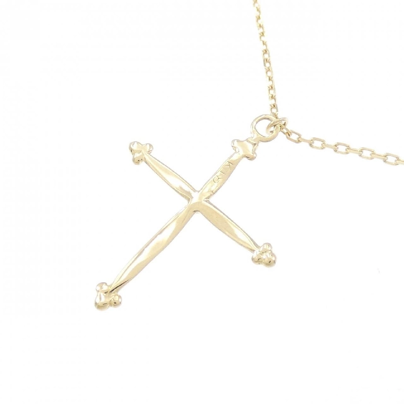 K18YG Dây chuyền hình chữ thập - Hàng hiệu Authentic 863137