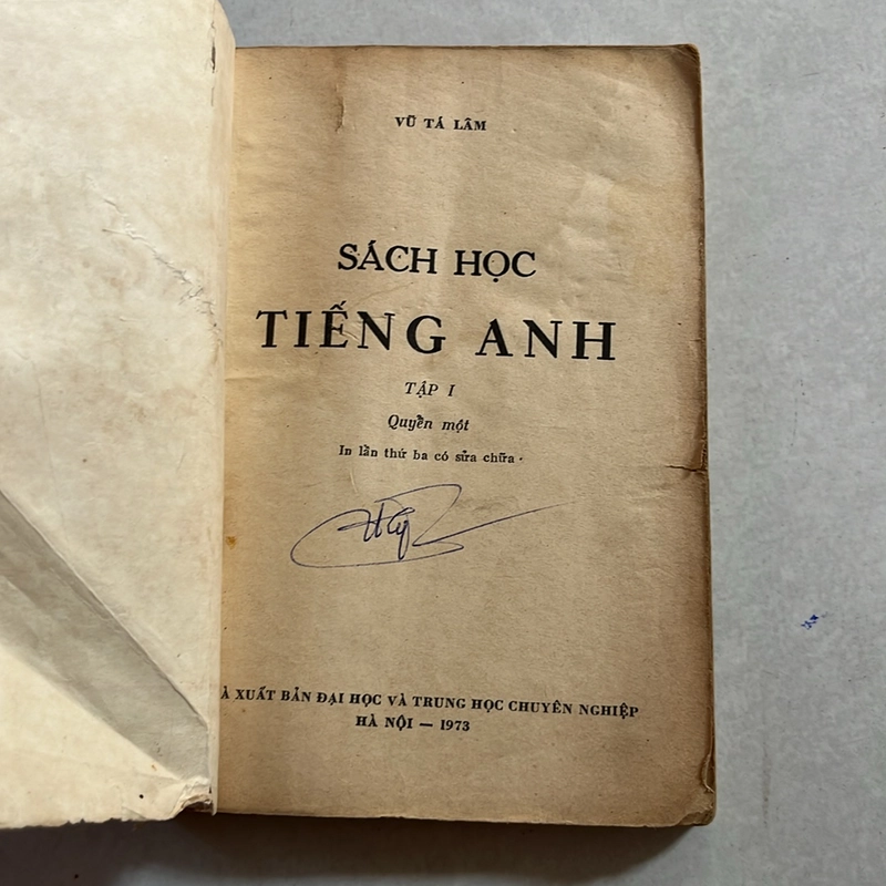 Sách học Tiếng Anh — Vũ Tá Lâm — 1973s 499119