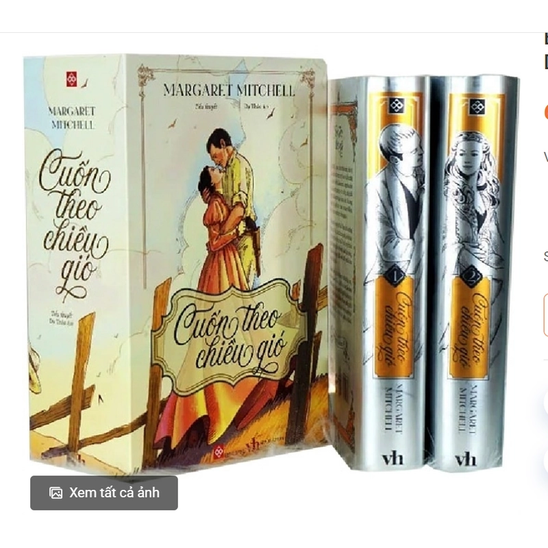 Cuốn theo chiều gió Margaret Mitchell ( boxset 2 cuốn bìa cứng) 438030