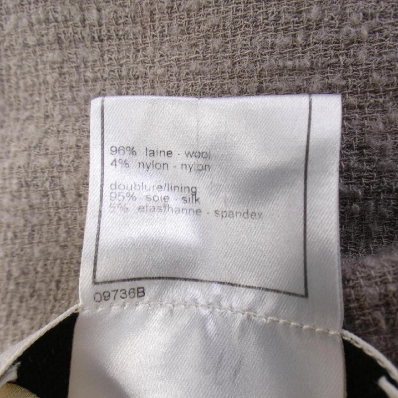 【Mã giảm giá】【Cổ điển】Áo khoác không cổ CHANEL 637855