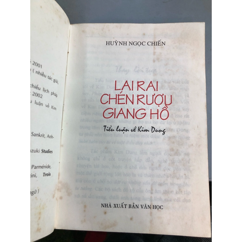LAI RAI CHÉN RƯỢU GIANG HỒ - Huỳnh Ngoc Chiến 442508