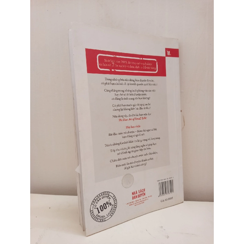 [Phiên Chợ Sách Cũ] The Fine Art Of Small Talk (2011) - Debra Fine S2610 698493