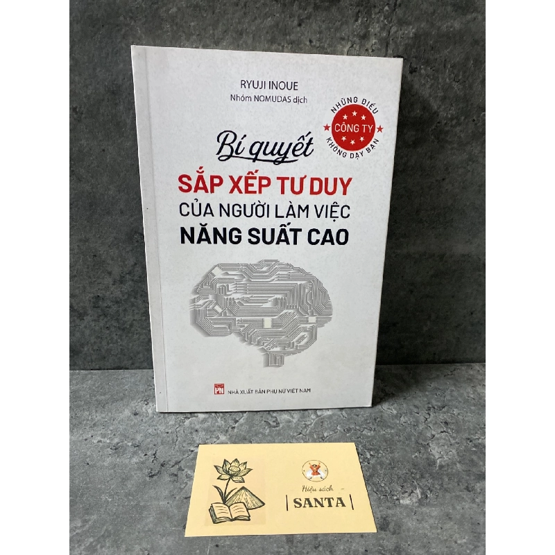 Bí quyết sắp xếp tư duy của người làm việc năng suất cao- Ryuji Inoue (sách mới) Sách kỹ năng STB0302 909564