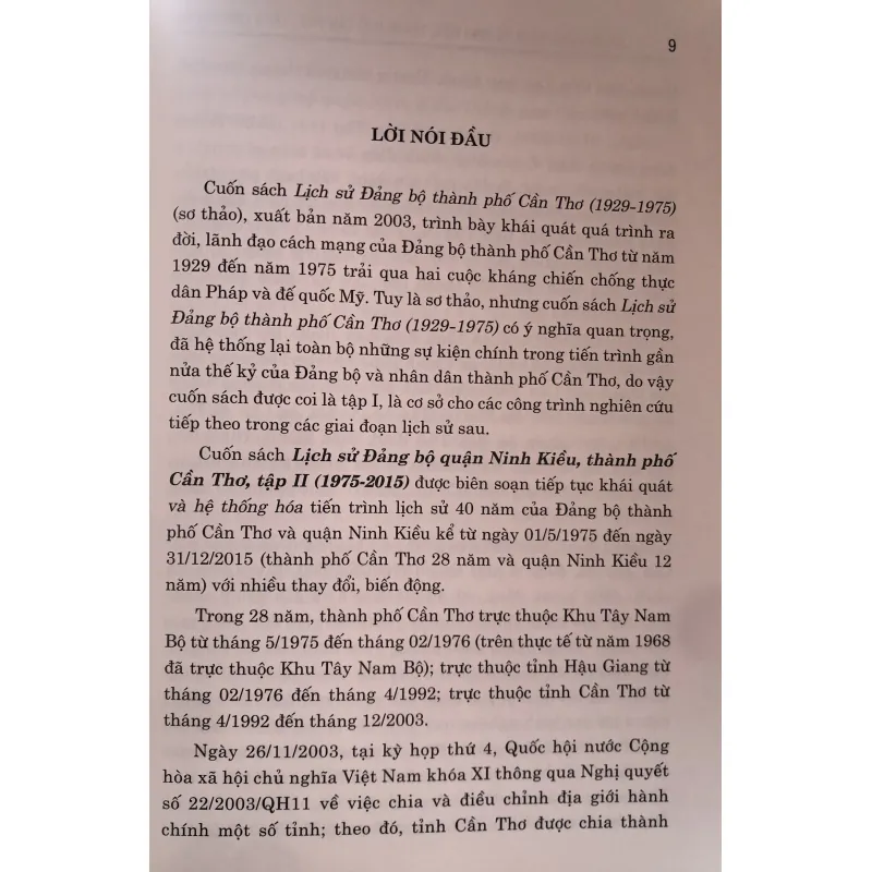 Lịch sử Đảng bộ quận Ninh Kiều Thành phố Cần Thơ tập II 745701