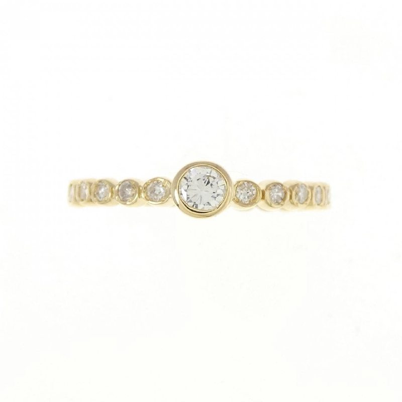 Nhẫn kim cương K18YG 0.22CT 670859