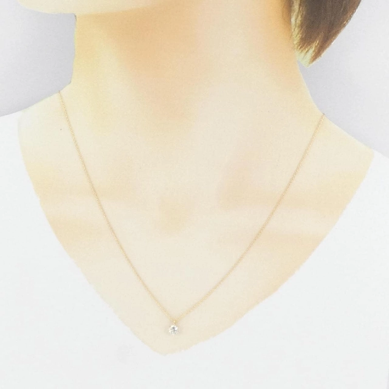 K18YG Dây chuyền kim cương 0.339CT I I1 Tốt - Hàng hiệu Chính hãng 874879