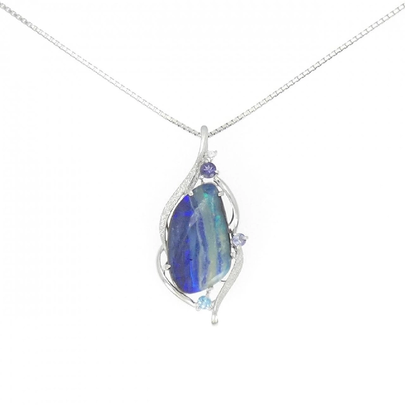 K18WG Boulder Opal Necklace 11.58CT - Hàng hiệu Authentic 856975