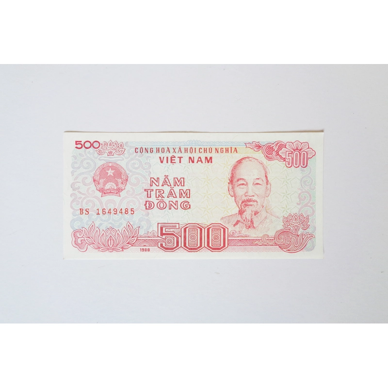 Tờ tiền 500 đồng xưa (BS 1649485) 377505