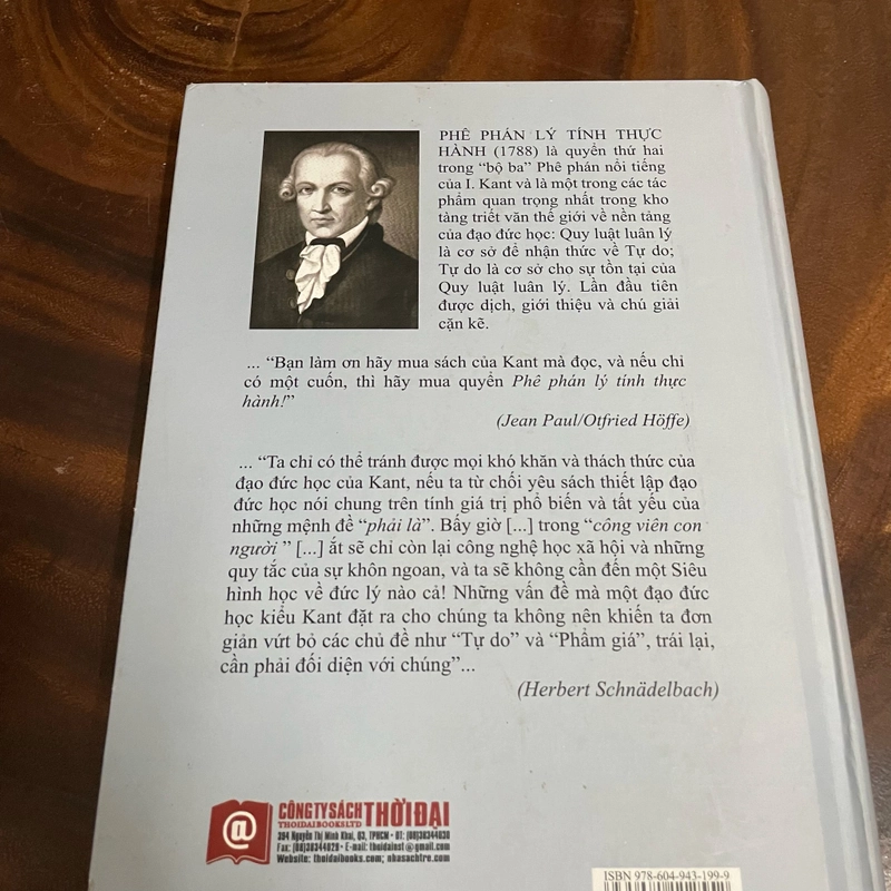II Tựa sách: Phê Phán Lý Tính Thực Hành - IMMANUEL KANT - 2015 463555