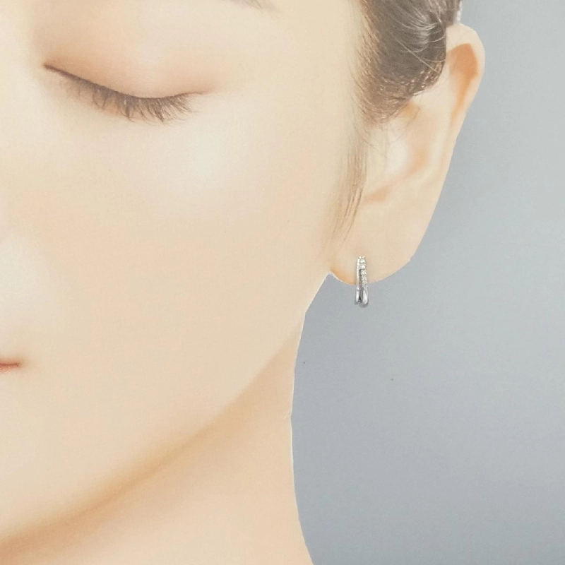 K18WG Bông tai kim cương 0.08CT - Hàng hiệu Chính hãng 869030