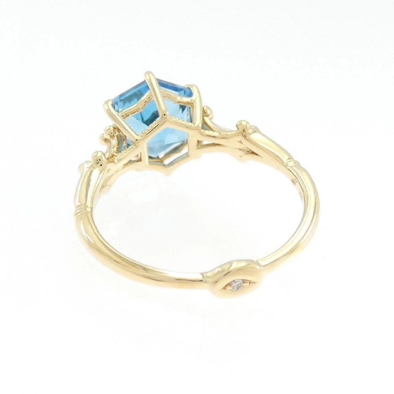 Nhẫn Blue Topaz K18YG - Hàng hiệu Chính hãng 854087