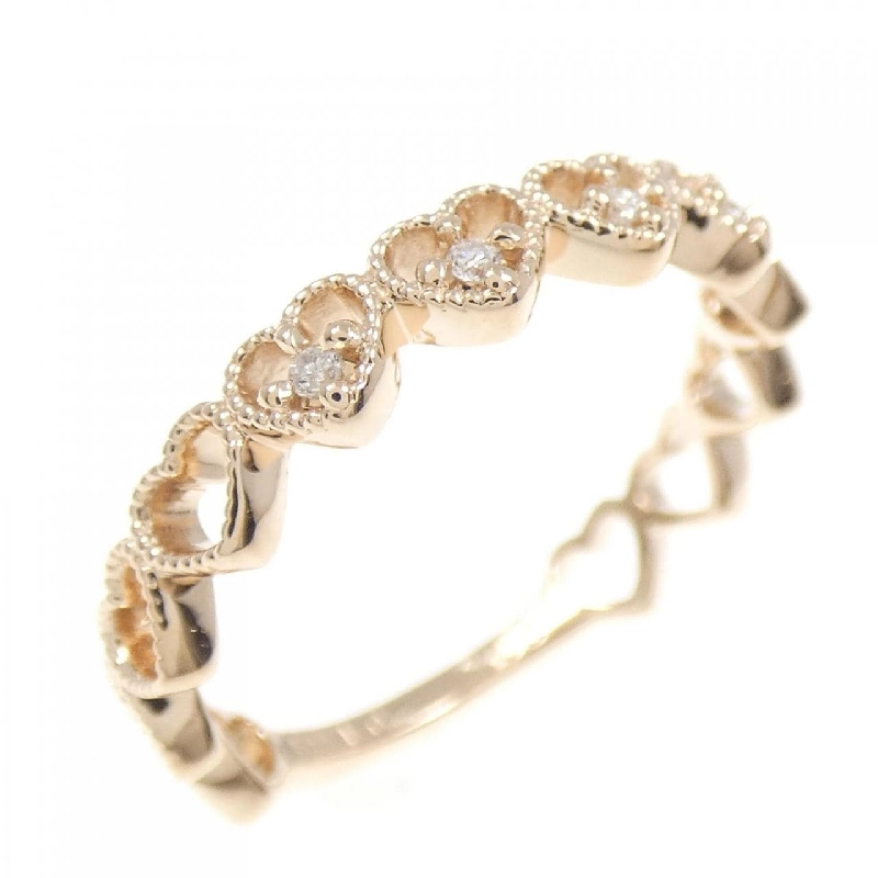 Nhẫn kim cương K10PG hình trái tim 0.03CT 671897