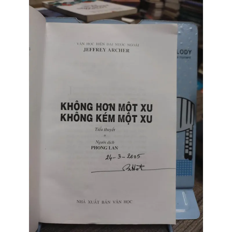 Sách: Không hơn một xu, không kém một xu (A2) Tác giả: Jeffrey Archer 606023